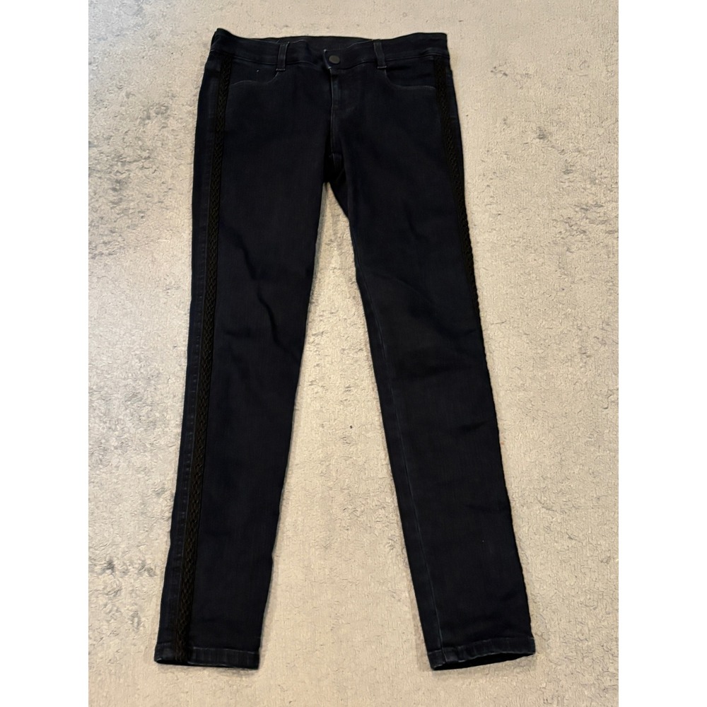 Stella McCartney Skinny Jeans Indigo Blue Braided Side Trim Made in Italy 29